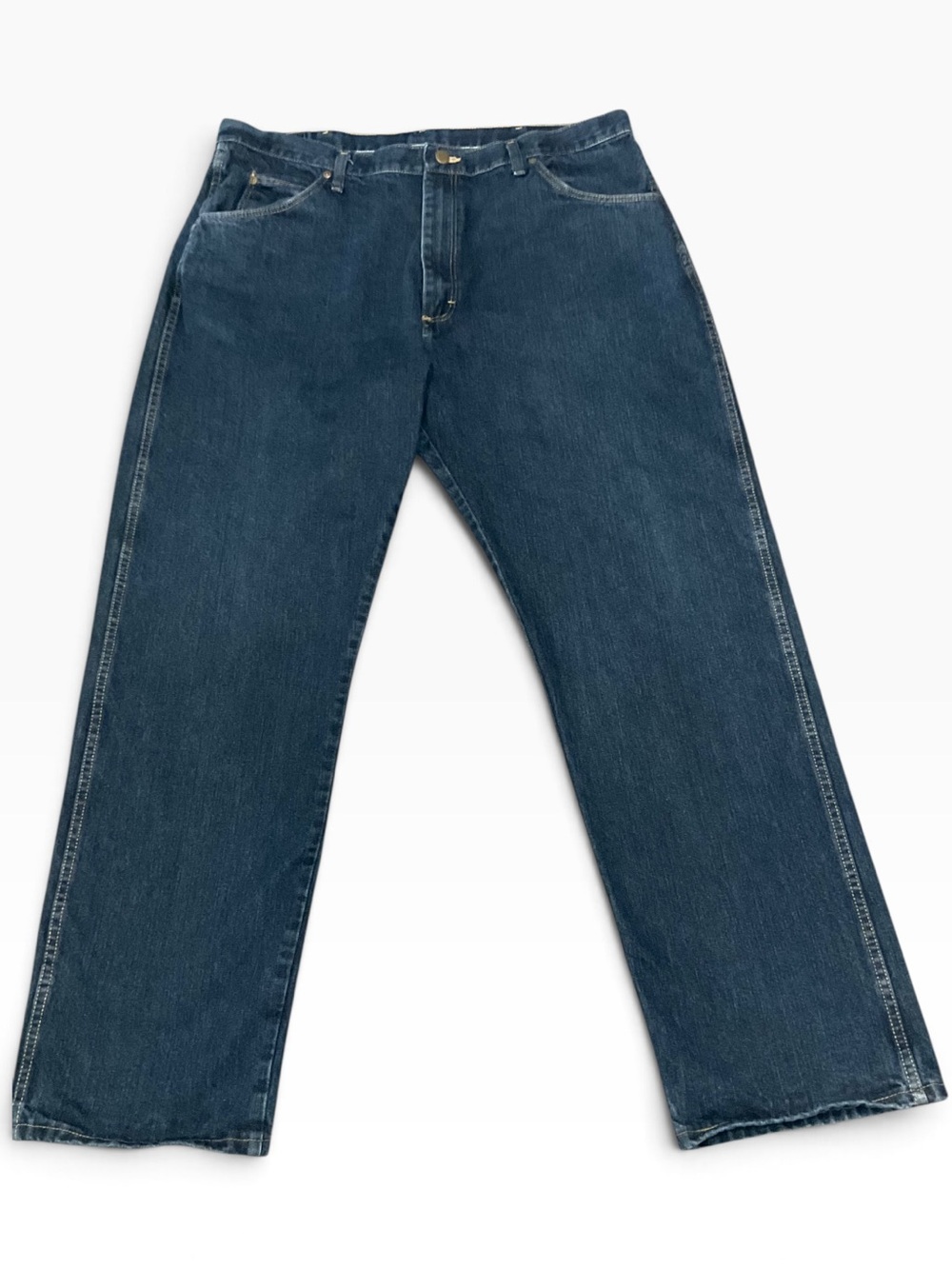 Wrangler Men's Dark Blue Straight-Leg Jeans Size 40 X 32